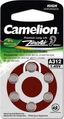 ZA312 BL-6 Mercury Free, батарейка для слуховых аппаратов, 1.4 V,170mAh), цена за 1 упак – фото 4