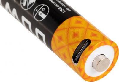 Аккумулятор, USB-C, Li-Ion, AA,1.5V, 1800 мАч, 4шт., кабель для зарядки, 62011 2, цена за 1 шт – фото 1