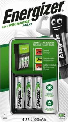 AA Аккумулятор + зарядное устройство Maxi, 4 шт. 2000мAч