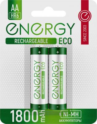 Аккумулятор Eco NIMH-1800-HR6/2B АА 2шт 104988 – фото 2