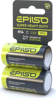 Солевые элементы питания Элементы питания солевой r14/c 1.5v 2шт на блистере EPB-R14-2SC