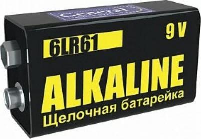 Батарейка GBAT-6LR61 щелочная 1pc/shr, цена за 1 шт