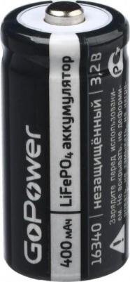 Аккумулятор 16340 (123А) 400 мАч LiFePO4 – фото 2