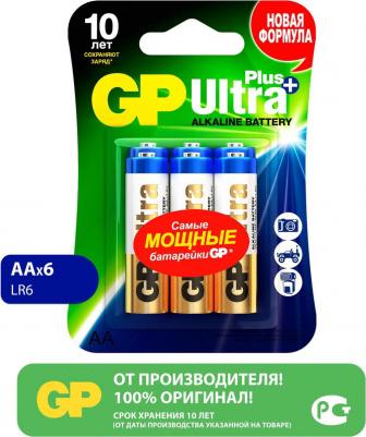 AA Батарейка Ultra Plus Alkaline 15AUP-2CR6, 6 шт – фото 1