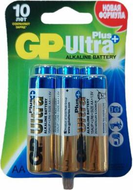 AA Батарейка Ultra Plus Alkaline 15AUP-2CR6, 6 шт – фото 2