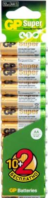 Батарейка алкалиновая Super, AA, LR6-12BL, 1.5В, блистер, 10+2 шт 4891199180231 – фото 5