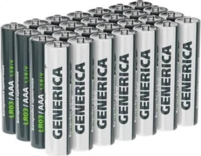 Батарейка щелоч. Alkaline LR03/AAA (28шт/бокс) GENERICA – фото 1