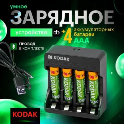 30425552-RU1 Зарядное устройство для аккумуляторов USB Overnight charger with 4 x 1100 mAh [K4AA/AAA], цена за 1 шт