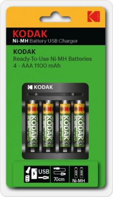 30425552-RU1 Зарядное устройство для аккумуляторов USB Overnight charger with 4 x 1100 mAh [K4AA/AAA], цена за 1 шт – фото 3