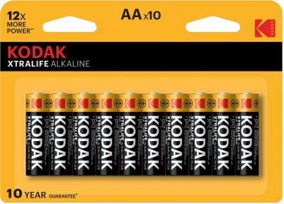 Батарейки Батарейка алкалиновая XtraLife, AA, LR6-10BL, 1.5В, спайка, 10 шт – фото 1