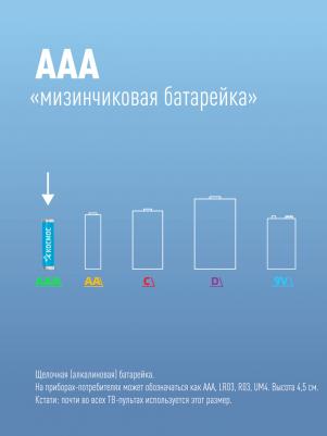 Батарейка LR03 пласт. бокс уп.24шт – фото 2