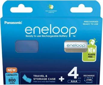 Аккумулятор Eneloop BK-4MCDEC4BE 800 mAh 4шт AAA + кейс – фото 5