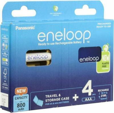 Аккумулятор Eneloop BK-4MCDEC4BE 800 mAh 4шт AAA + кейс – фото 6