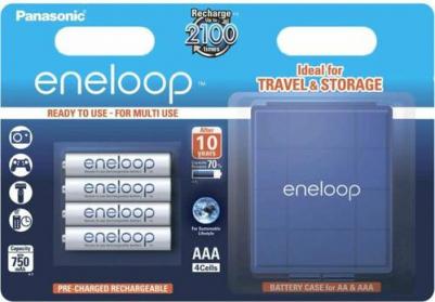 Аккумулятор Eneloop BK-4MCDEC4BE 800 mAh 4шт AAA + кейс