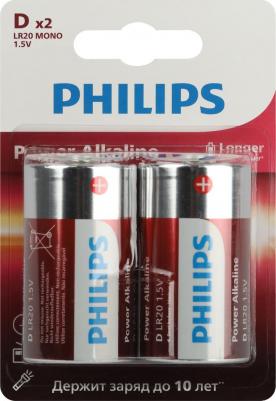 Батарейка Power (Б0062732) D LR20 3 В (2 шт.)