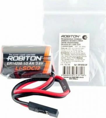 Элемент питания ER14250-DP ER14250 1/2AA с коннектором PK1 – фото 3