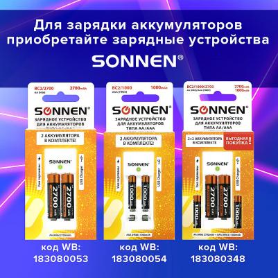 Батарейки аккумуляторные комплект 6 штук AAA, Ni-Mh, 1000 mAh – фото 6