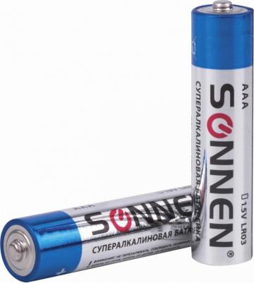 Батарейки комплект 2 шт., Super Alkaline, AAA, алкалиновые, мизинчиковые, блистер, 451095 – фото 8