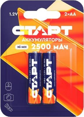 Аккумулятор, 2500 mAh, Ni-MH, HR6, АА, 2 шт