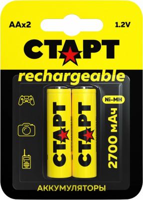 Аксессуары и запчасти для техники для красоты Аккумуляторные батарейки HR6 AA 2700mAh Ni-MH BL2, 2 шт 2 – фото 1