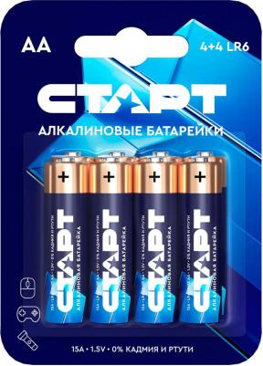 Батарейка алкалиновая, AA, LR6-8BL, 1.5В, блистер, 8 шт