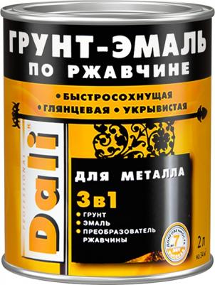 Грунт-эмаль по ржавчине 3 в 1, глянцевая, 2 л, красно-коричневая – фото 7