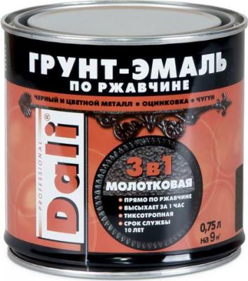 Грунт-эмаль по ржавчине 3 в 1, молотковая, 10 л, черная – фото 11