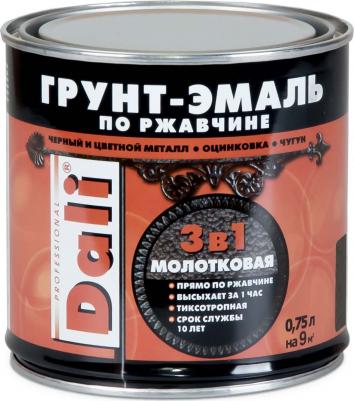 Грунт-эмаль по ржавчине 3 в 1, молотковая, 10 л, зеленая – фото 1