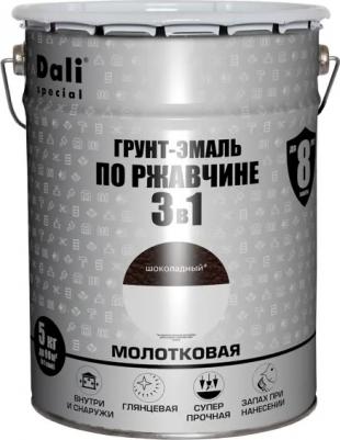 Грунт-эмаль по ржавчине 3 в 1 Special молотковая цвет шоколадный 5 кг – фото 4