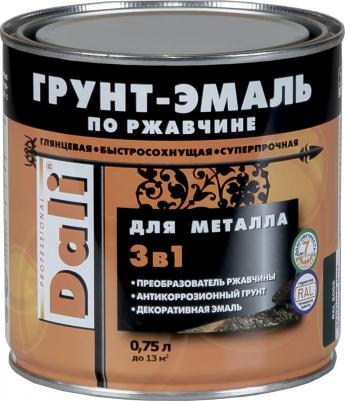Грунт- эмаль ПО ржавчине 3 В 1 желтая 0,75 Л (6) "рогнеда"