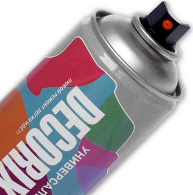 Decorix Аэрозольная эмаль универсальная акриловая, коричневый матовый, 520 мл – фото 1