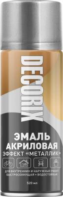 Эмаль аэрозольная металлик Decorix 520 мл хром 0103-06 DX – фото 4