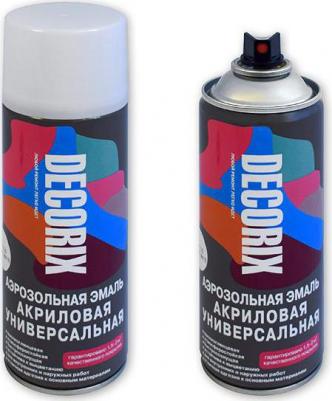 Эмаль аэрозольная универсальная Decorix 520 мл белая глянцевая 0101-21 DX – фото 2