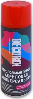 Эмаль аэрозольная универсальная Decorix 520 мл ярко-красный 0101-67 DX – фото 4