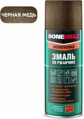 Doell Эмаль молотковая по ржавчине черная медь 520мл 11604668