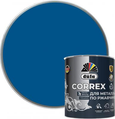 Грунт-эмаль CORREX 3 в 1 для металла по ржавчине RAL-5005 синий объемом 0.75 литра представляет собой эффективное решение для защиты металлических
