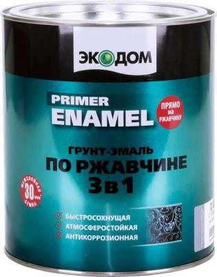 Грунт-эмаль по ржавчине 3 в 1, полуматовая, 2,2 кг, зеленый мох – фото 3