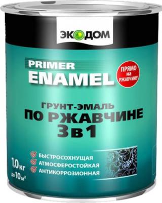 Грунт-эмаль по ржавчине 3в1 RAL 3009 красно-коричневый 10кг – фото 7