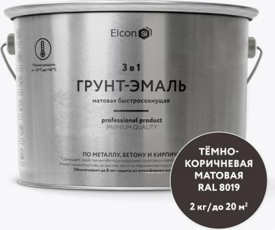 Грунт-эмаль по ржавчине 3 в 1 матовая темно-коричневая RAL 8019 представляет собой универсальное решение для защиты металлических поверхностей. Этот