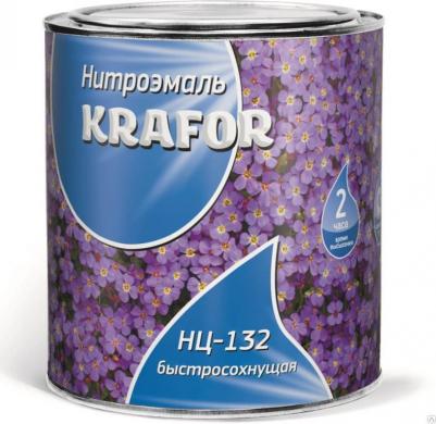 Нитроэмаль НЦ-132 быстросохнущая, глянцевая, 0,7 кг, красная – фото 2