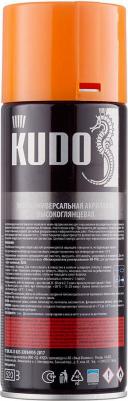 Аэрозольная акриловая эмаль KU-A2004, глянцевая, 520 мл, оранжевая – фото 1
