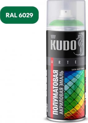 Эмаль аэрозоль акриловая сатин RAL 6029 зеленая 520 мл ku-0a6029 – фото 10