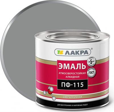 Эмаль ПФ-115, 2 кг, серая – фото 6