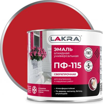 Эмаль ПФ-115 алкидная красный 2 кг