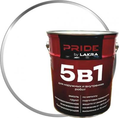 Эмаль по металлу 5 в 1 база А цвет белый 5 л – фото 5