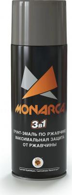 Грунт-эмаль по ржавчине аэрозольный акриловый Eastbrand RAL9006 белый алюминий 520 мл – фото 1