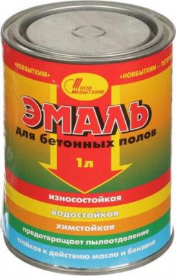 Эмаль для бетонных полов износостойкая водостойкая 1 л серая матовая