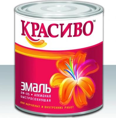 Эмаль Красиво ПФ-115 красная, банка 2,7 кг 4690417011261 – фото 1