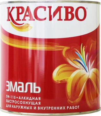 Эмаль Красиво ПФ-115 красная, банка 2,7 кг 4690417011261