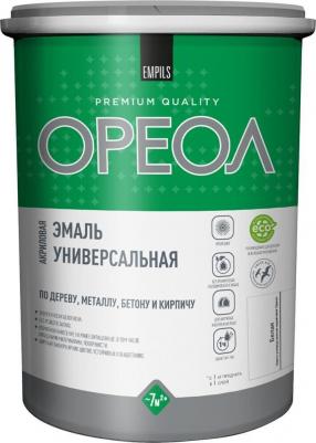 Эмаль универсальная акриловая белая глянцевая 1 кг – фото 2